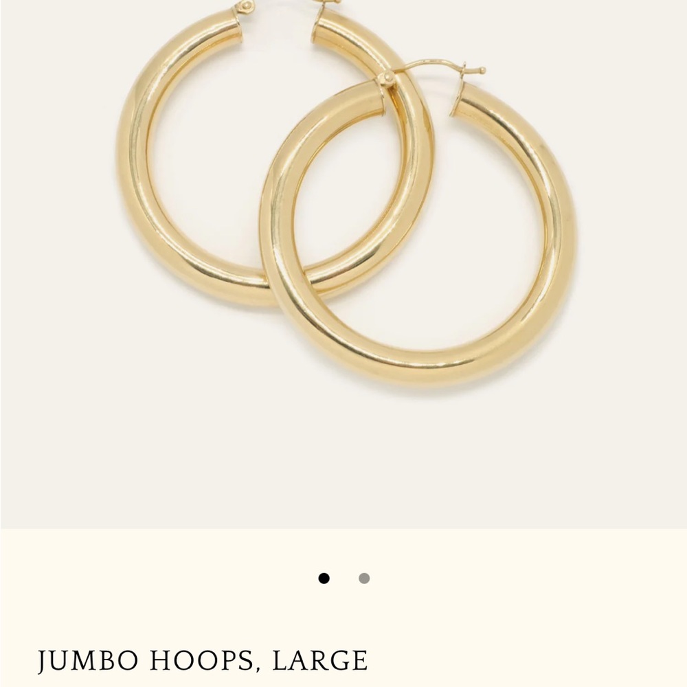 Gjenmi LA Solid Gold Jumbo Hoop Earrings 💎